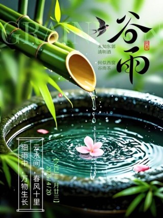谷雨的唯美句子：细雨缠绵，大地洗尽尘埃
