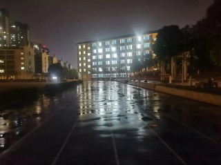 在一个宁静的夜晚，夜色如墨，笼罩着整个校园。在这静...