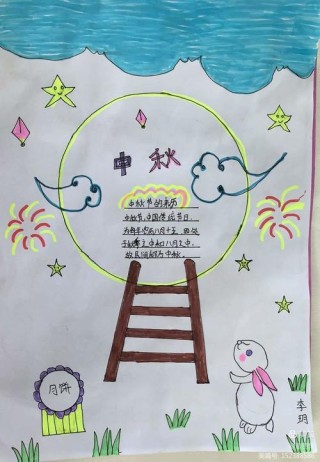 八月十五中秋节祝福语，手抄报专用中秋节文案短句