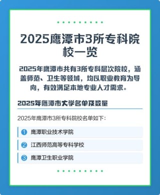 2025鹰潭卫生职业学院专科招生简章：计划招生人数、专业目录及学费