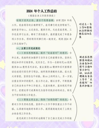 个人总结好的开头