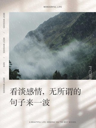 女人看淡一切释然句子，女性释然面对一切的智慧之语