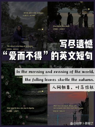 简单但却很唯美的英文句子，句句经典，让人爱不释手！