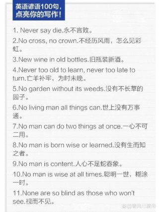 英语名言名句，英语经典名言名句