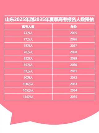 山东新高考人数2026年多少人（含2019-2025历年人数统计表）