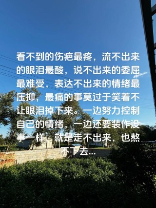 一种说不出的难受句子，无法言喻的内心挣扎