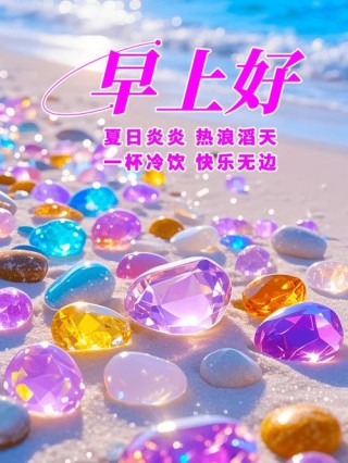 周一清晨问好家人朋友的夏日早安祝福图带字精选，推荐发群发圈给朋友祝福的晨语短句