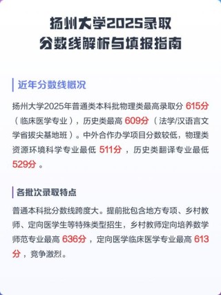 扬州大学在北京录取分数线2025年是多少（2025~2023近三年分数位次）