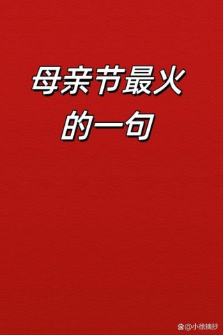 母亲节文案小众高级简短|最特殊的爱