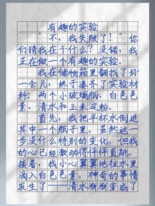 小学生作文“八字诀”（三）
