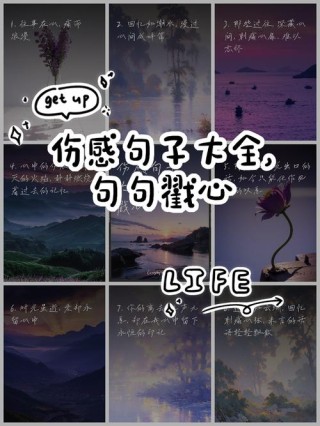 30句伤感句子，句句催泪！[悲伤]