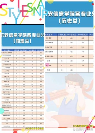 大连东软信息学院2025年在贵州录取分数线是多少（2025~2023近三年分数位次）
