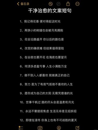 10句温暖治愈的文案短句分享#情感