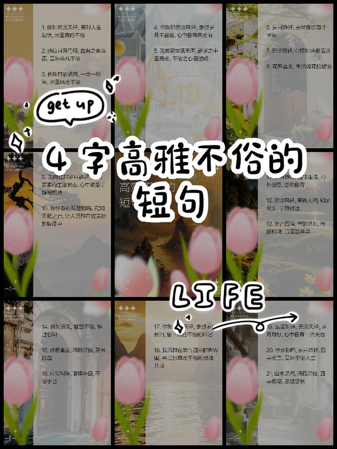 一些经典四字短句（四个字经典句子）  第1张