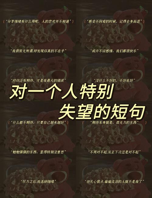 暗示自己特别失望的文案 第1张 暗示自己特别失望的文案 第1张