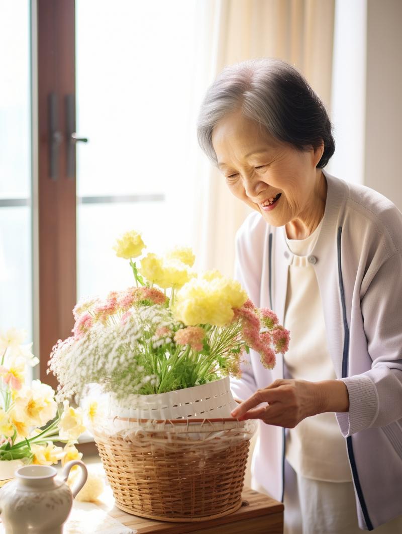 婆婆的笑脸  第1张