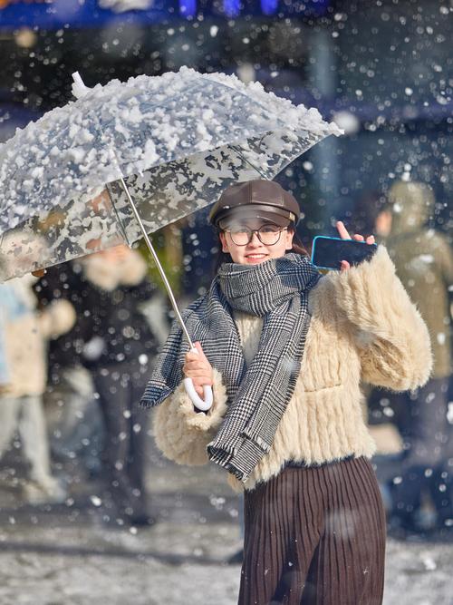 伞花落雪  第1张