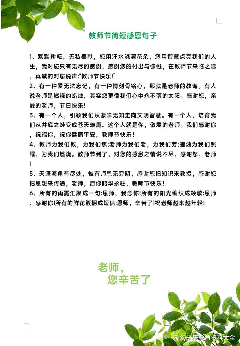 4字短句感恩老师,感恩师恩 第1张 4字短句感恩老师,感恩师恩 第1张