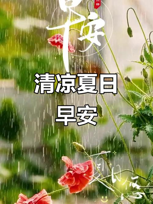 雨后适合发圈句子 雨后的清晨 空气清新 深呼吸一下 静静感受立夏之美  第1张