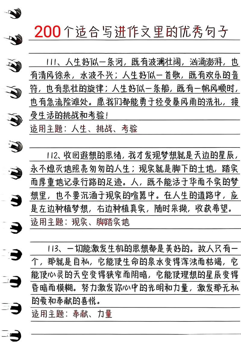 可以写进作文的神仙句子 第1张 可以写进作文的神仙句子 第1张