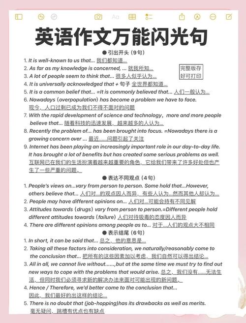 干货丨近十年高考50个英语作文金句沉淀,高三必备 第1张 干货丨近十年高考50个英语作文金句沉淀,高三必备 第1张