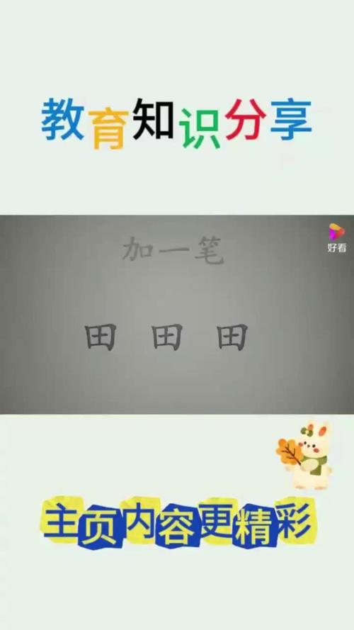 共分一小块田 （打一字）  第1张