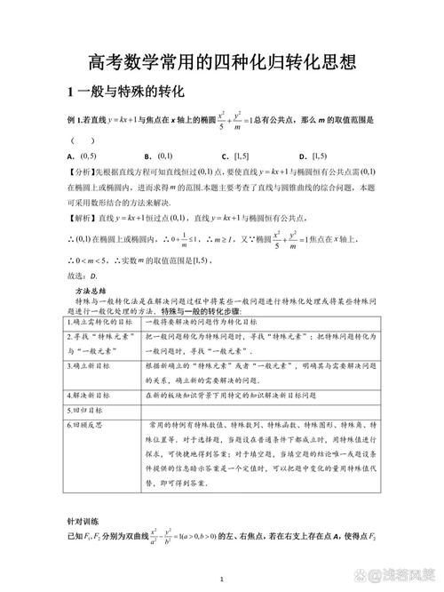 数学思想方法篇(四)【转化思想】 第1张 数学思想方法篇(四)【转化思想】 第1张