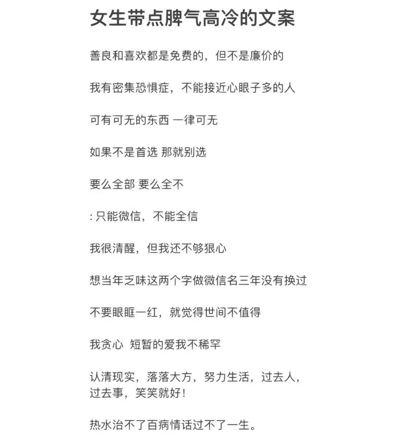 很酷很拽的个性文案,霸气文案女生超拽冷酷 第1张 很酷很拽的个性文案,霸气文案女生超拽冷酷 第1张