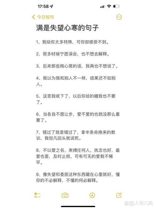 伤感放弃感情的句子（对某人失望心寒的句子）  第1张