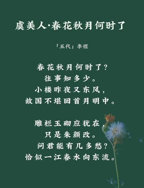 辛弃疾虞美人花两首:至今草木忆英雄,便舞春风 第1张 辛弃疾虞美人花两首:至今草木忆英雄,便舞春风 第1张