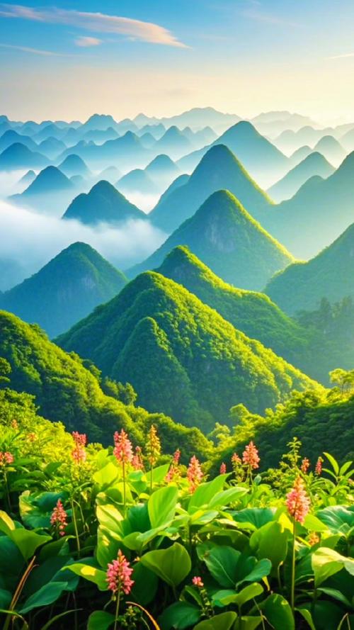 群山重重叠叠,景色美如天际,壮观 第1张 群山重重叠叠,景色美如天际,壮观 第1张