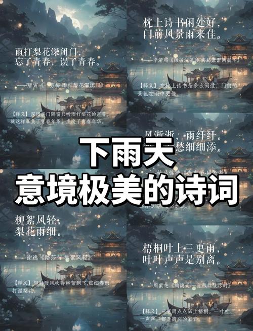 倚窗听雨，雨落成诗  第1张