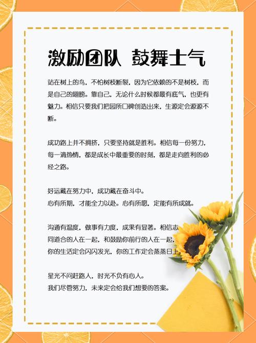 团队正能量的话 第1张 团队正能量的话 第1张