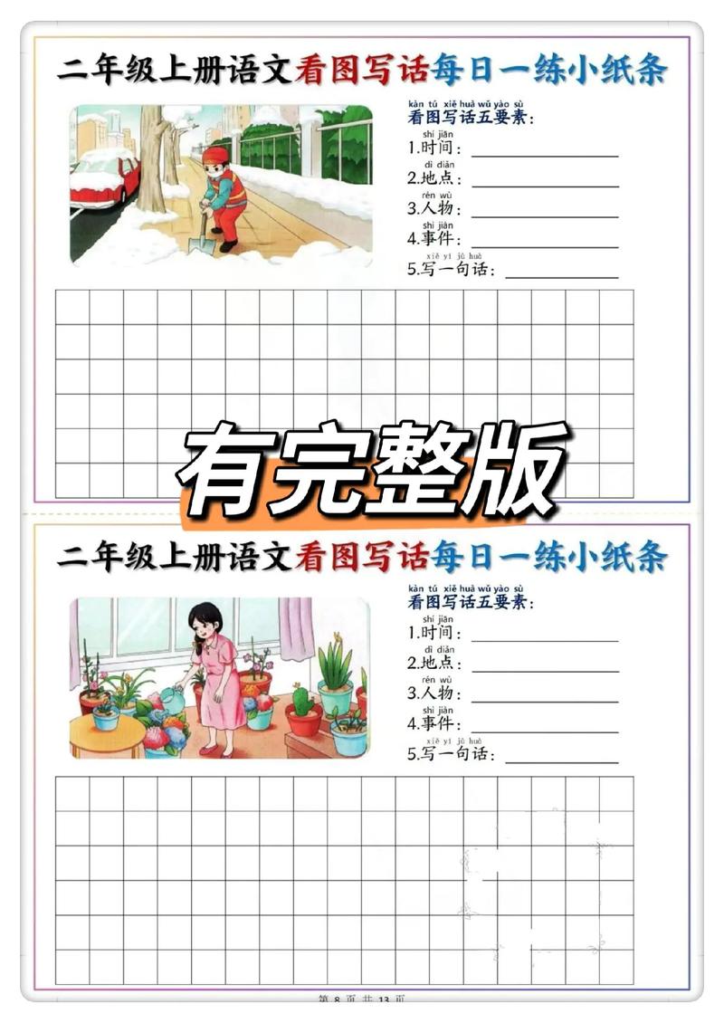 小学一、二年级语文阅读短文练习、看图写话训练、造句练习 第1张 小学一、二年级语文阅读短文练习、看图写话训练、造句练习 第1张
