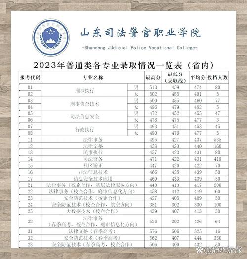 江西司法警官职业学院在山东录取分数线2025年是多少(2025~2023近三年分数位次) 第1张 江西司法警官职业学院在山东录取分数线2025年是多少(2025~2023近三年分数位次) 第1张