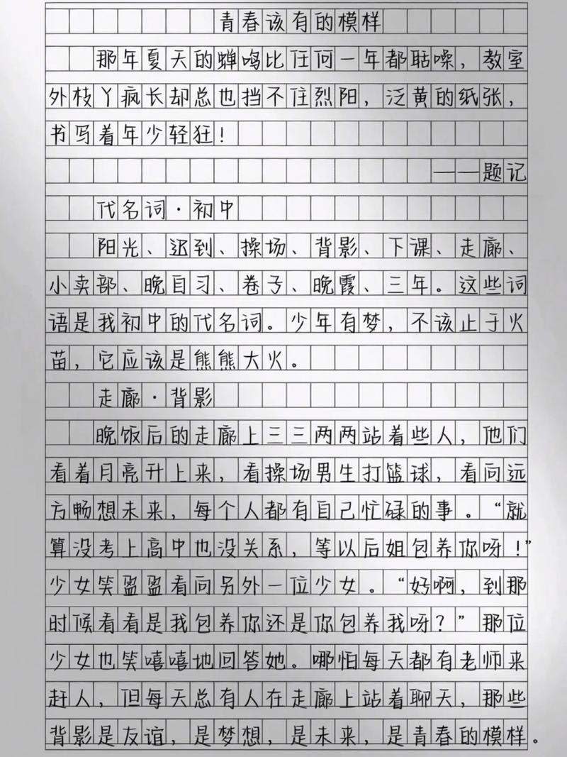 中考满分作文范文：与青春有关的日子篇三  第1张