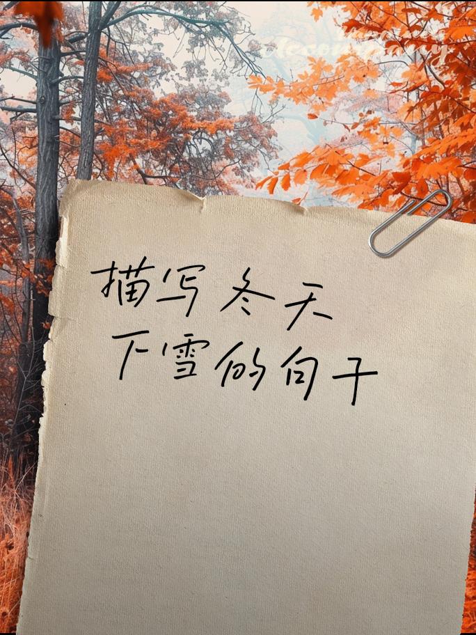 适合下雪天发的文字句子 雪景发朋友圈说说配一句话 第1张 适合下雪天发的文字句子 雪景发朋友圈说说配一句话 第1张