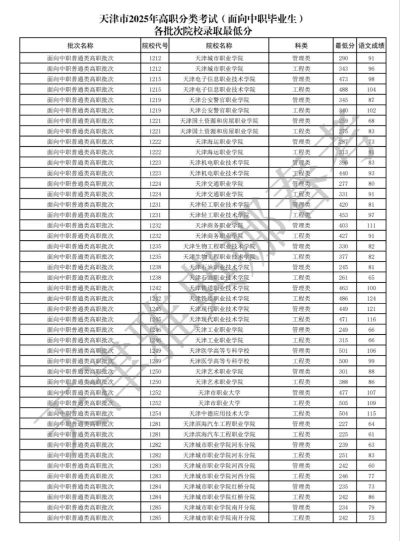 2025天津滨海汽车工程职业学院录取分数线（在各省录取最低分是多少）  第1张