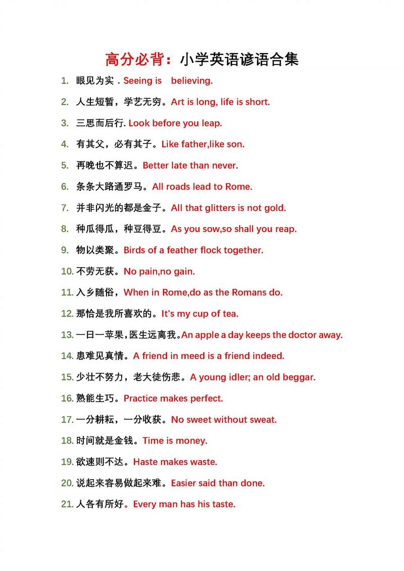 100句经典英文谚语，提高你的写作水平，值得收藏  第1张