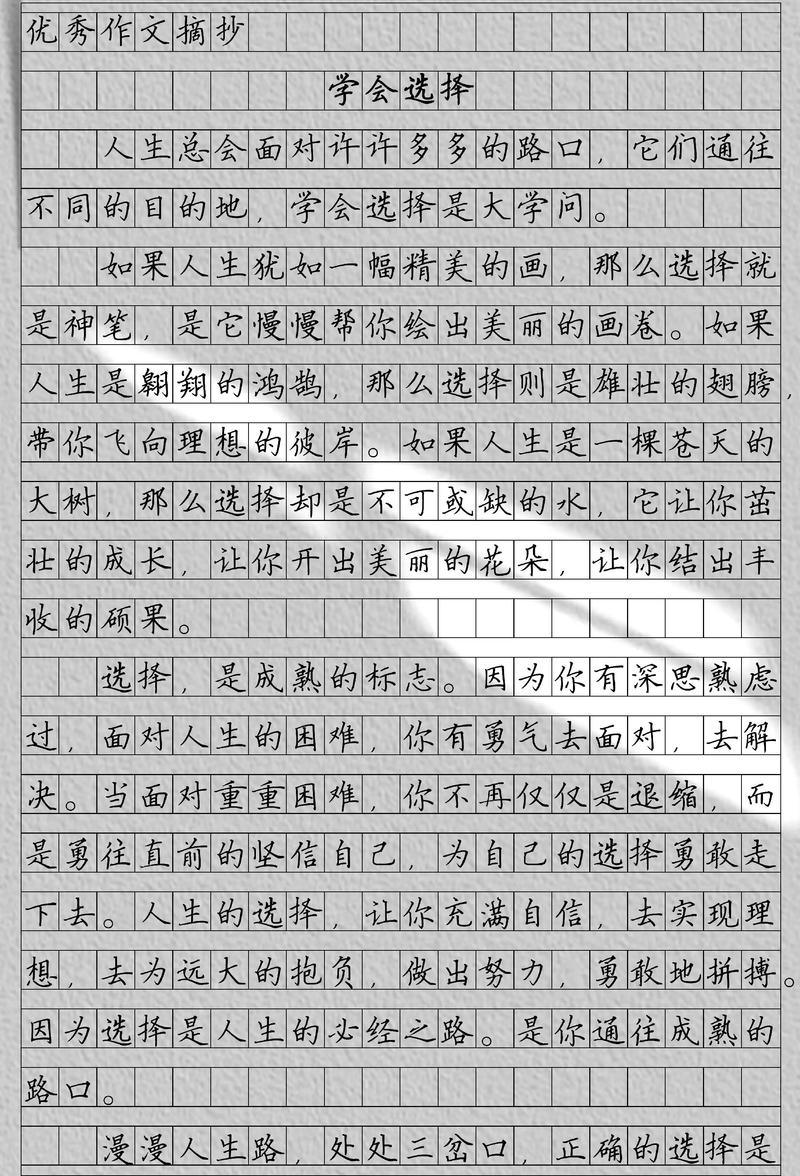 成长选择的智慧?励志文章  第1张