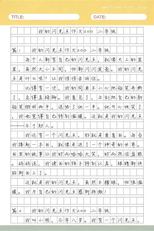 一个闪光点,足矣作文1200字 第1张 一个闪光点,足矣作文1200字 第1张
