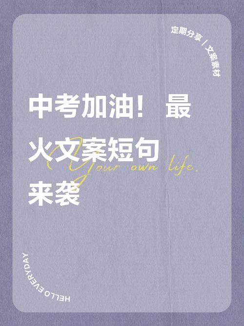 中考加油，30条文案任你挑  第1张