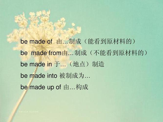 易混词汇Be made of,be from与 be in 第1张 易混词汇Be made of,be from与 be in 第1张