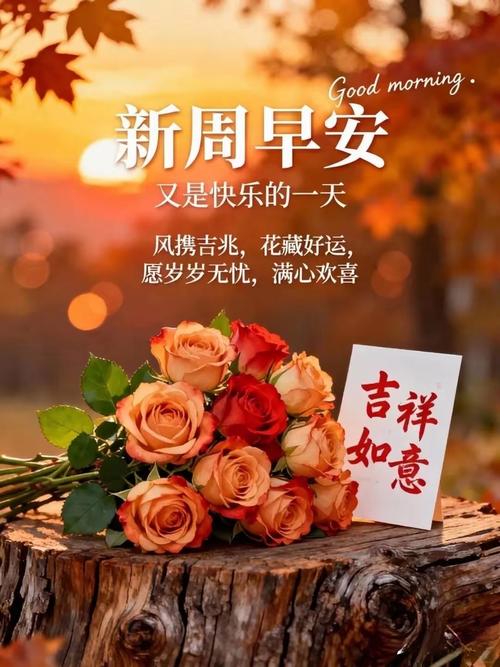周一早安，新的一周，最新10句星期一早晨祝福语  第1张