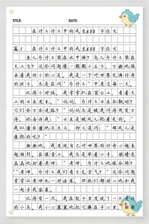 成长类作文——开头、结尾 第1张 成长类作文——开头、结尾 第1张