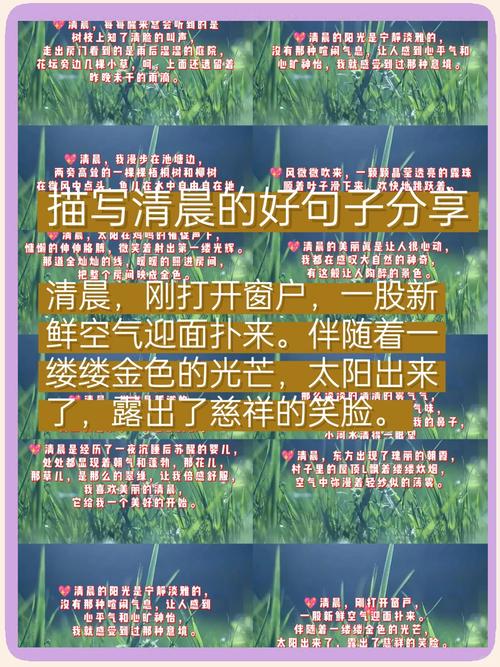 素材积累:描写清晨和傍晚的优美句子段落汇总 第1张 素材积累:描写清晨和傍晚的优美句子段落汇总 第1张